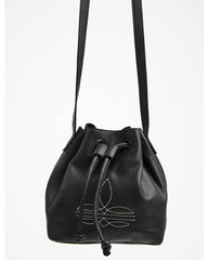 Women's Bootstitch Crossbody Bucket Bag