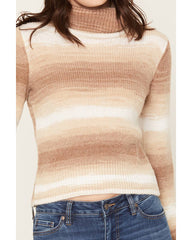 Women's Webster Striped Turtleneck Bell Sleeve Sweater