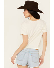 Women's Tie-Front Short Sleeve Graphic Tee