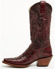 Women's Aspen Exotic American Alligator Western Boots - Snip Toe