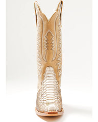 Women's Exotic Python Tall Western Boots - Snip Toe