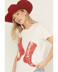 Women's Boot Short Sleeve Graphic Tee