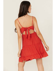 Women's Lace Bustier Mini Dress