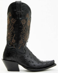 Women's Daisie Exotic Full Quill Ostrich Western Boots - Snip Toe