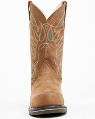 Women's Pull-On Western Work Boots - Composite Toe