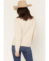 Women's Sparks Fuzzy Horse Icon Sweater