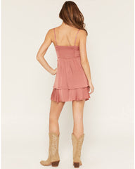 Women's Maren Ruffle Trim Sleeveless Mini Dress