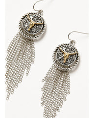 Women's Roped Longhorn Earrings