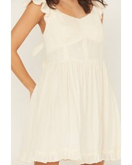 Women's Tie-Back Mini Dress