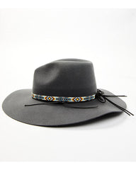 Women's Zimabead Wool Felt Western Fashion Hat