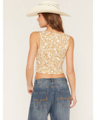 Women's Reyna Paisley Print Corset Top