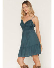 Women's Kaylynn Crochet Front Mini Dress