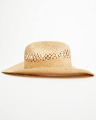 Women's Charm Chain Straw Cowboy Hat