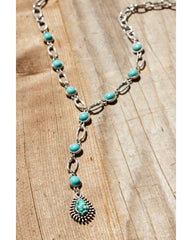 Women's Concho Drop Necklace