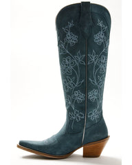 Women's Flora Suede Tall Western Boots - Snip Toe