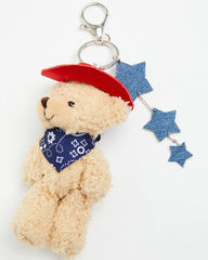 Americana Cowgirl Bear Bag Charm