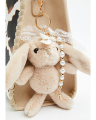 Floppy Bunny Plush Bag Charm