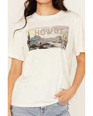 Women's Howdy Photo Short Sleeve Graphic Tee