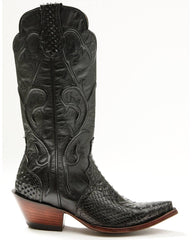 Women's Exotic Python Tall Western Boots - Snip Toe