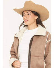 Women's Wildcat Sherpa Lined Faux Suede Jacket