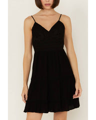 Women's Lace Bustier Mini Dress