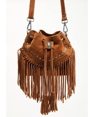Women's Danica Suede Fringe Crossbody Bag