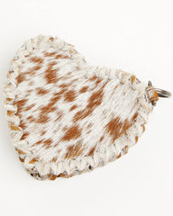 Marlowe Hair-On Heart Coin Purse Bag Charm