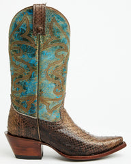 Women's Exotic Python Western Boots - Snip Toe