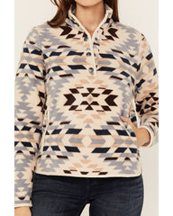 Women's Southwestern Print Polar Fleece Pullover