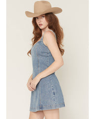Women's Gale Embellished Denim Mini Dress
