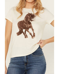Women's Stallion Short Sleeve Girlfriend Graphic Short Sleeve Tee