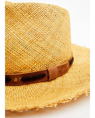 Women's Grommet Sisal Fedora