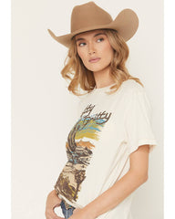 Women's Pretty Gritty Embroidered Short Sleeve Graphic Tee