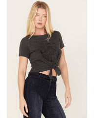 Women's Tie-Front Foil Mountain Graphic Tee