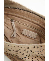 Women's Avenly Floral Perforated Suede Hobo Bag