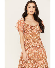 Women's Ikat Midi Dress