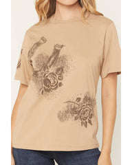 Women's Icon Horseshoe Short Sleeve Boyfriend Graphic Tee