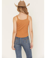 Women's Solid Ribbed Tank Top