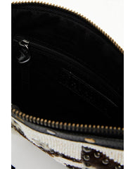 Women's Tegan Seed Beaded Cowhide Wristlet Clutch