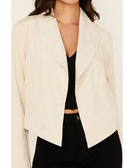 Women's Faux Suede Fringe Jacket