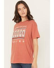 Women's Support Your Local Rodeo Short Sleeve Boyfriend Graphic Tee