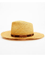 Women's Grommet Sisal Fedora