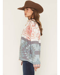 Women's Southwestern Print Shacket