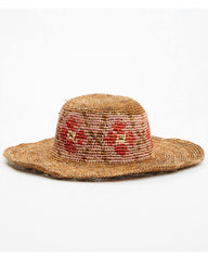 Women's Floral Crochet Straw Fashion Sun Hat