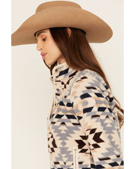 Women's Southwestern Print Polar Fleece Pullover