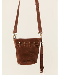 Women's Aria Suede Bucket Crossbody Bag