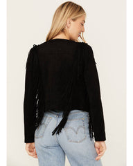 Women's Faux Suede Fringe Jacket