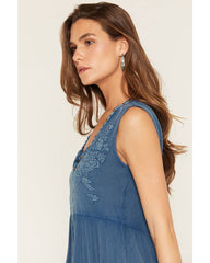 Women's Madrid Embroidered Sleeveless Mini Dress