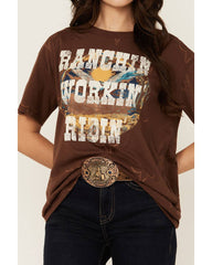 Women's Ranchin' Workin' Ridin' Short Sleeve Graphic Tee