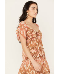 Women's Ikat Midi Dress